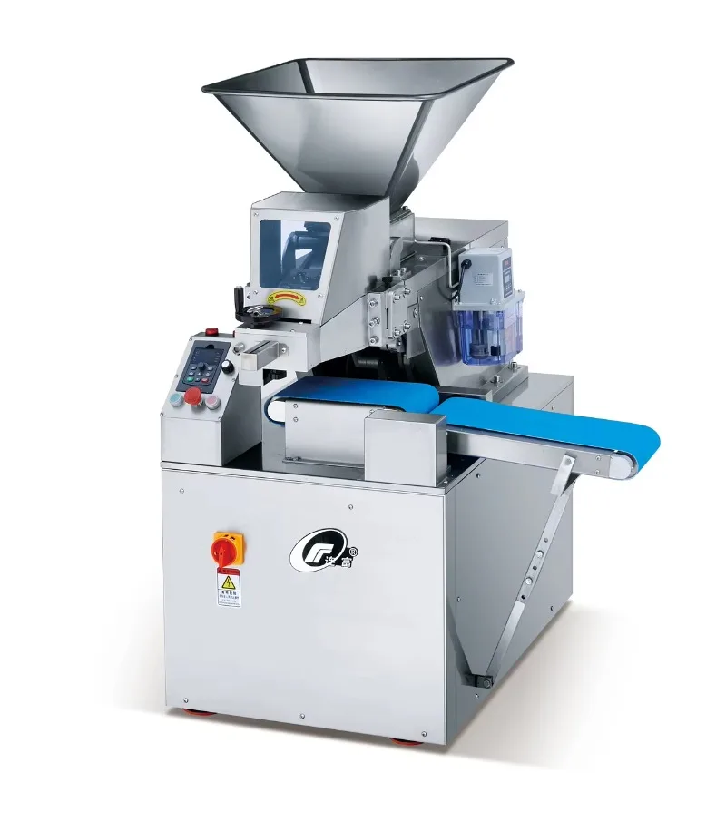 آلة تقسيم العجين الأوتوماتيكية التجارية لخط إنتاج مصنع الأغذية جرام مستمر لتقسيم الوزن مسحوق الخبز