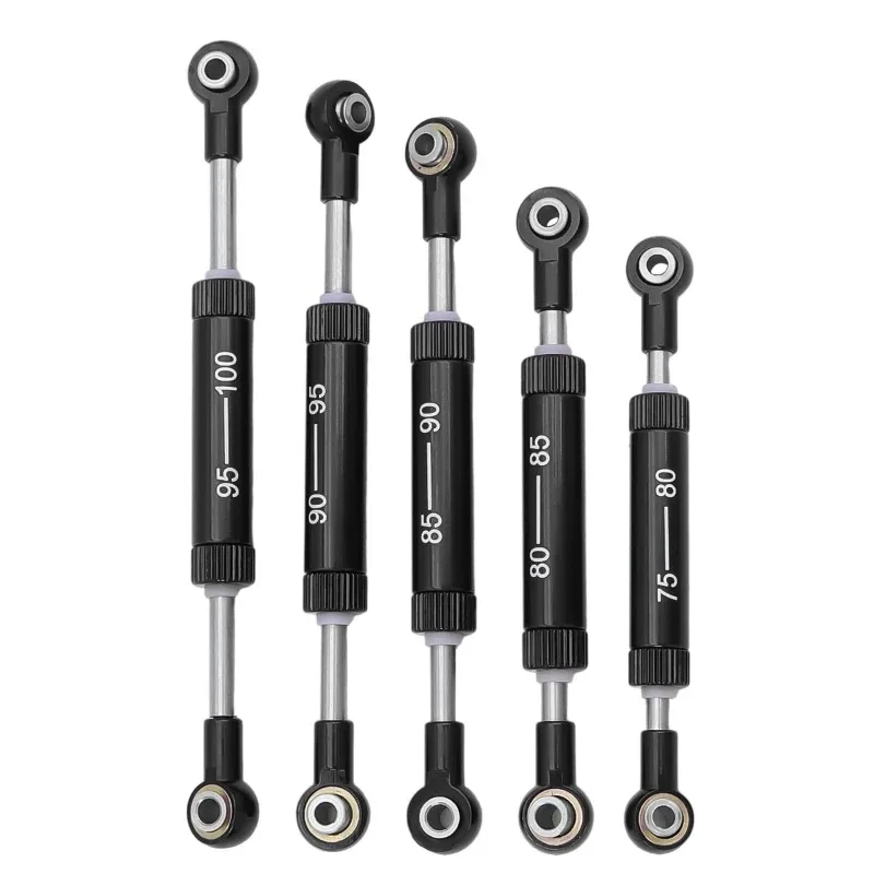 Metalowe drążki kierownicze, regulowane drążki serwo do 1/10 Axial SCX10 TRX4 90046 D90 RC Crawler, części zamienne do tuningu.