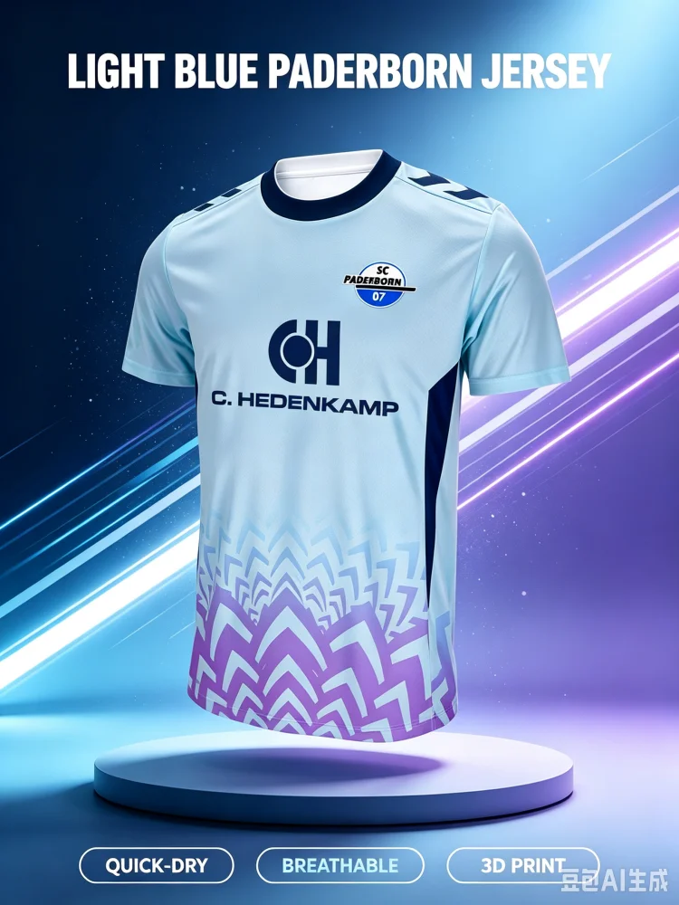 2026-27 New 3D Printed Paderborn Fan Custom Style Fashionable, Comfortable, Lightweight Sports Fast Drying Parent Child Clothing