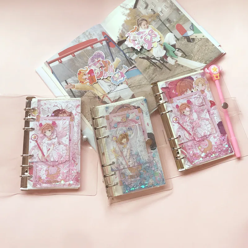 cute binder com pagina interna faca voce mesmo notebook diario agenda planejador papel papelaria gift pack conjunto de luxo a6 01