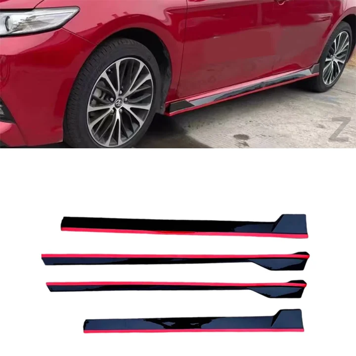 Damei Side Skirt For  Camry 2018-2023 Auto Bodykit Four-stage Auto Side Skirt For  Auto Accessories