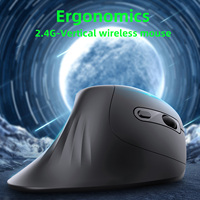 Vertical Mouse Wireless 2.4G Rechargeable Ergonomic Design Mice 3200DPI Adjustable Optical E-sports Mice Strong Compatibility Su