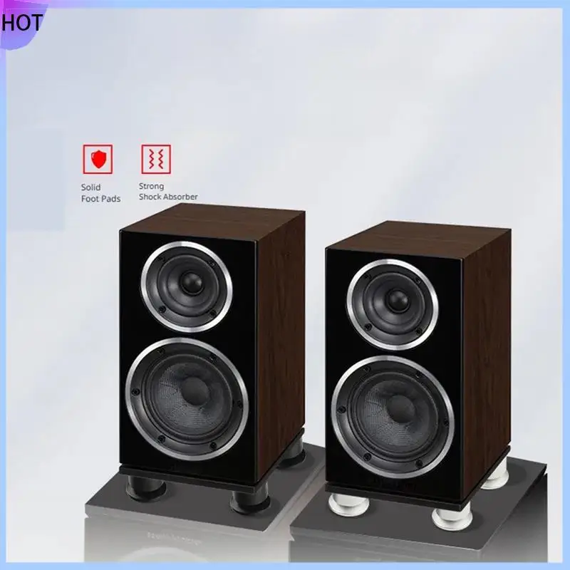 B45C 4세트 쇼크 스파이크 스프링 댐핑 패드 KTV 무대 스피커 알루미늄 절연 알루미늄 블랙