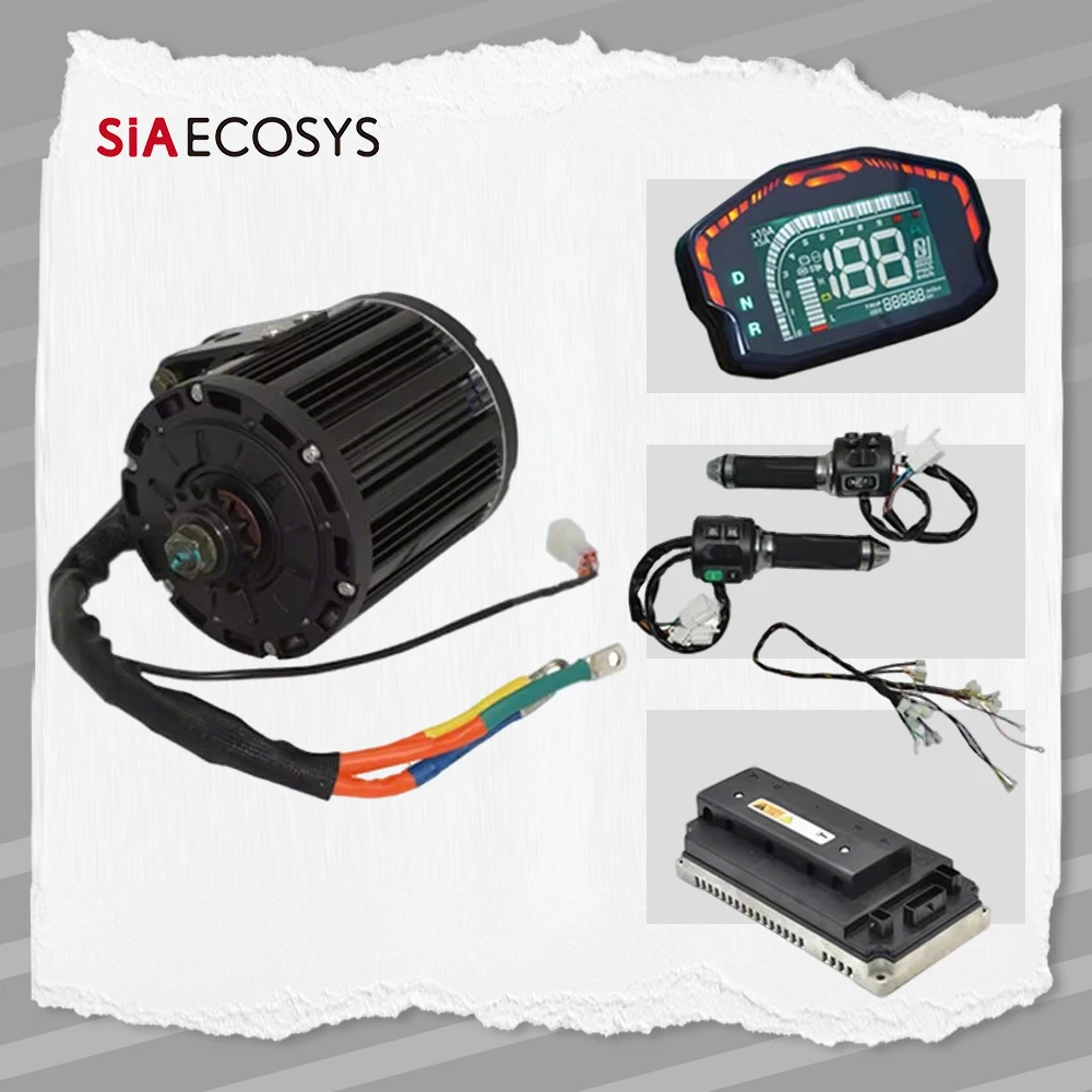 QSMOTOR QS138 Motore di azionamento centrale 4000W nominale 72V 100KPH 7500w Max continuo con kit controller Votol EM150SP