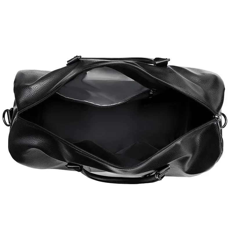 2024 New Arrival Leather Travel Bags for Men Large Capacity Portable Male Shoulder Bags Men\'s Handbags Vintage Travel Duffle Bag
