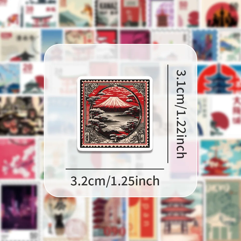 80 pezzi di timbro da viaggio giapponese adesivo creativo personalizzato graffiti decalcomania impermeabile giocattoli per scatola di occhiali scrapbook