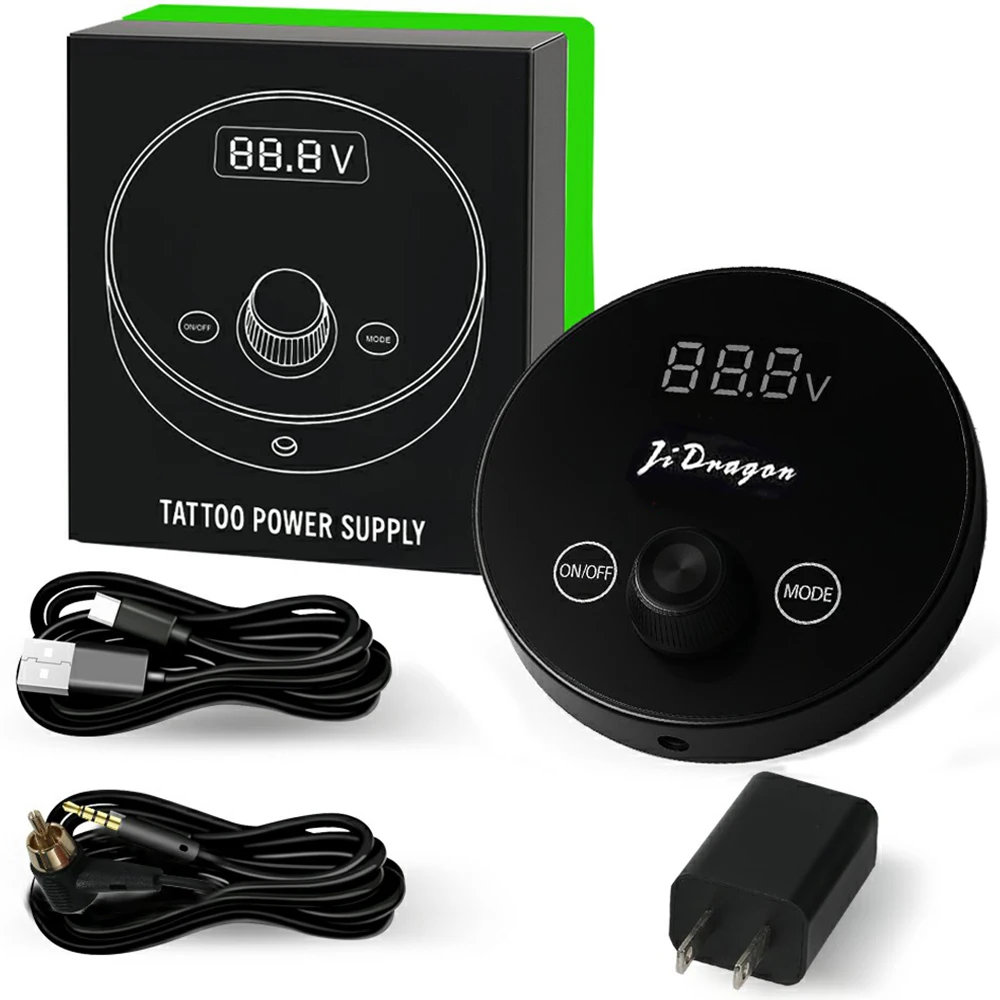 

Tattoo Power Supplies OLED Display Screen Two Model Power Supply For Coil & Rotary Tattoo Machines Tattoo Accessories Tool