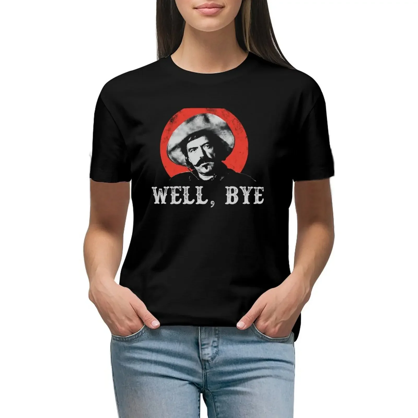 

Well, Bye in white stencil T-Shirt sweat new edition blacks Short sleeve tee new edition t shirts for Women