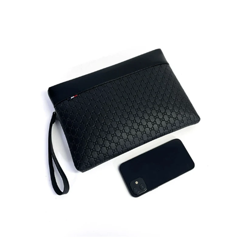 أزياء رجال الأعمال حقيبة جلدية حقيبة صغيرة مصمم بطاقة حزمة عارضة الذكور حقيبة يد الهاتف محفظة العلامة التجارية المغلف حزمة براثن الحقائب