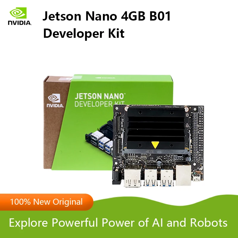 Original Nvidia Jetson Nano 4GB Developer Kit (B01)Small Powerful Computer for AI Development Support Running Neural Networks