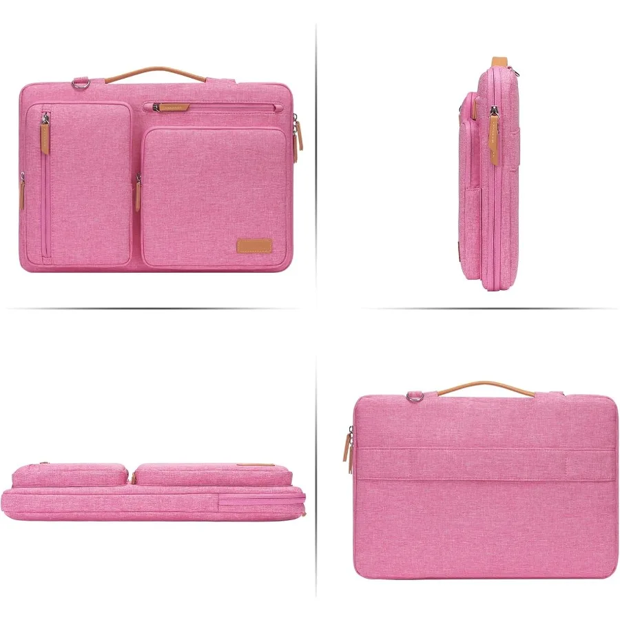 Borsa a tracolla protettiva per laptop MOSISO 360 per computer da 1515,6 pollici con design aperto lateralmente adatto a MacBook Pro HP Dell Leno da 16 pollici