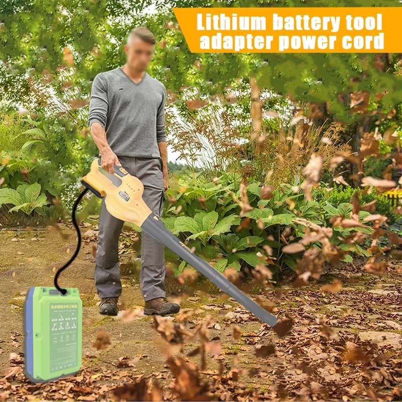 Imagem -03 - Lithium Battery Tool Adapter Cabo de Alimentação para Dewalt Milwaukee Makita 18v 20v Connect Lead Acid Battery dc 21v
