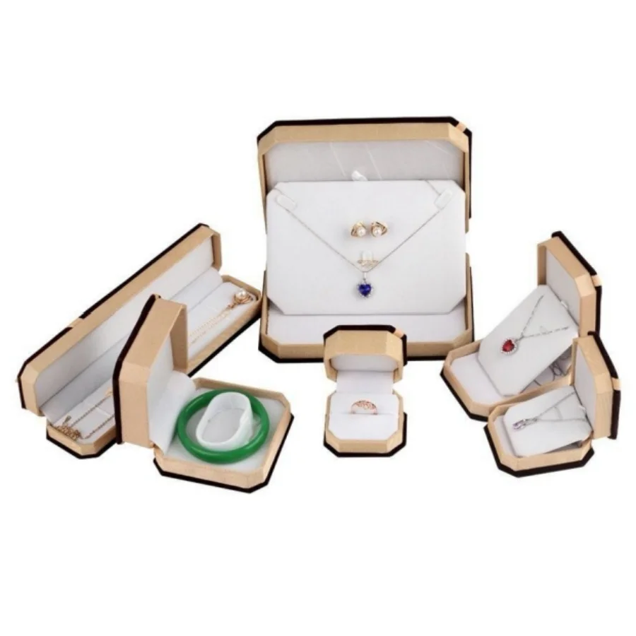 Velvet Jewelry Gift Box for Necklace Rings Pendant Bracelet Elegant Jewelry Packing Case for Festival Birthday Gifts Storage