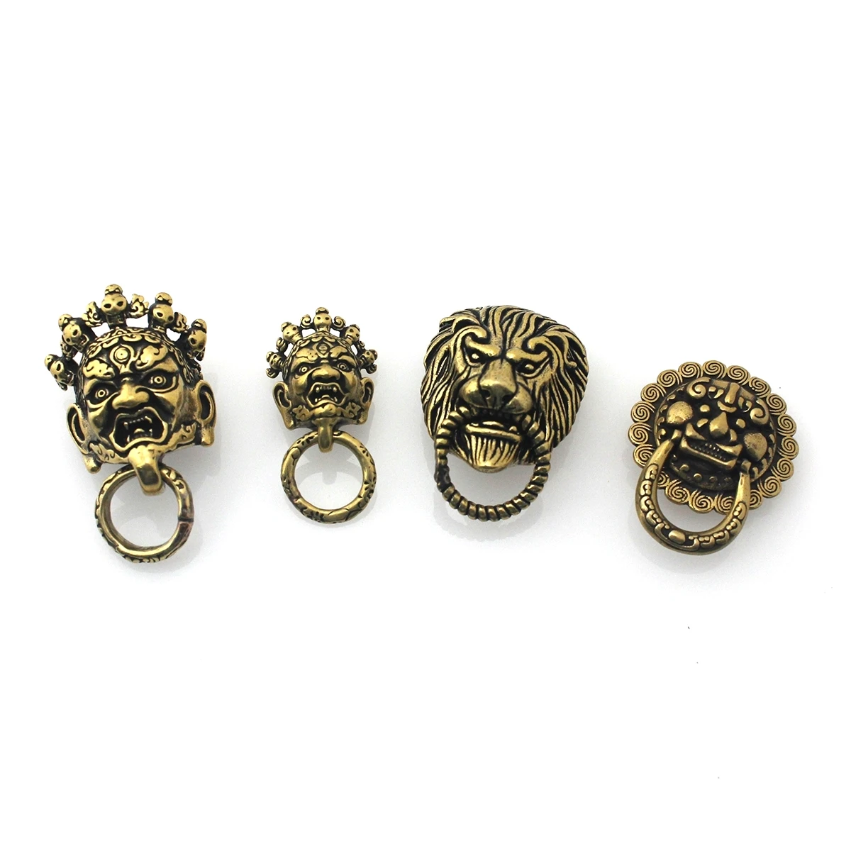 1pcs Brass Japan demon devil conchos screwback material animal head design leather bag wallet chain button rivet connector