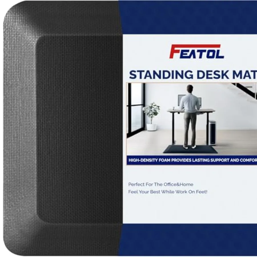 

Anti Fatigue Mat for Standing 9/0 Extra Thick Ergonomic Standing Desk Mat Comfort Memory Foam Standing Mat at Home Office All D