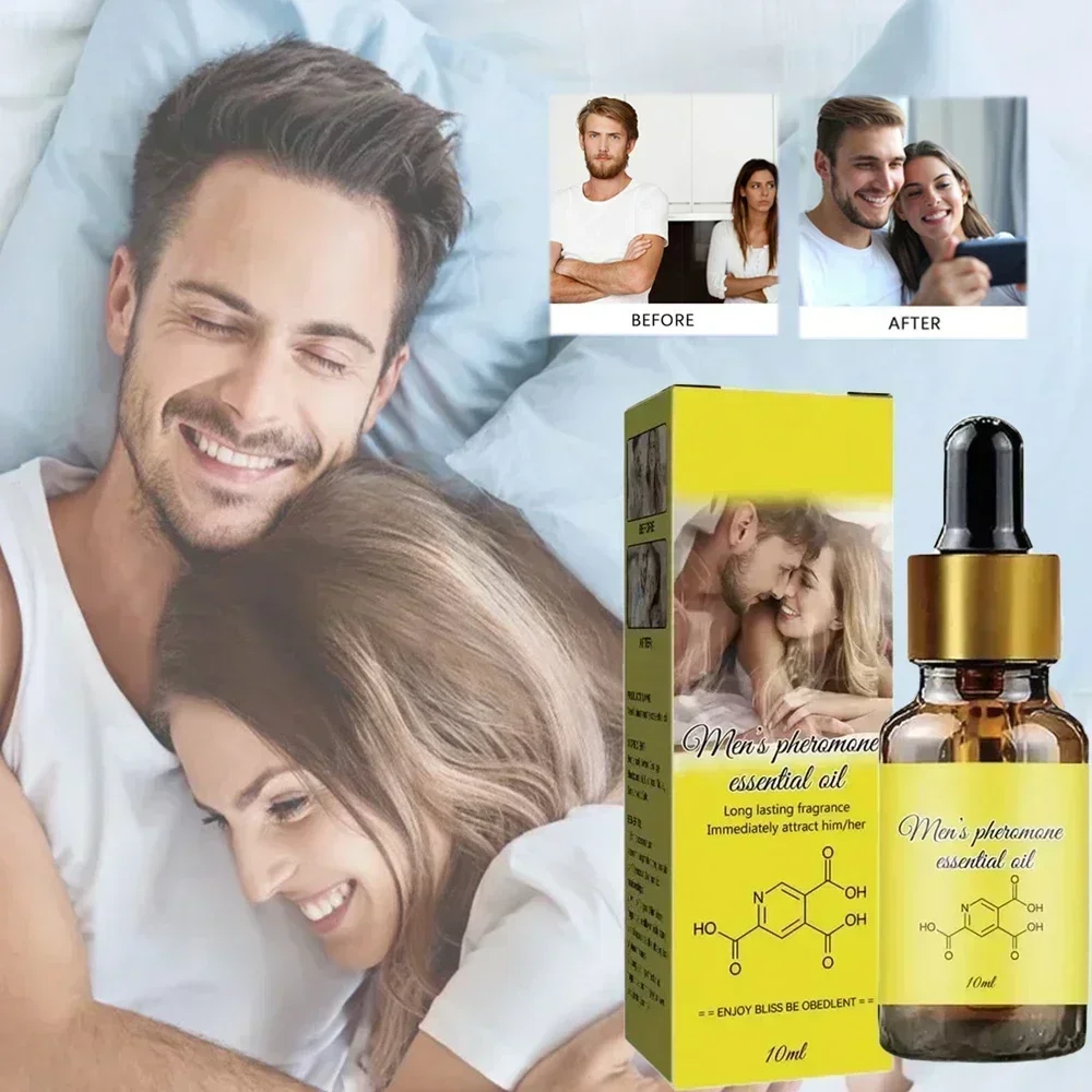 Óleo essencial de perfume de feromônio para homens e mulheres fragrância de perfume corporal refrescante natural de longa duração