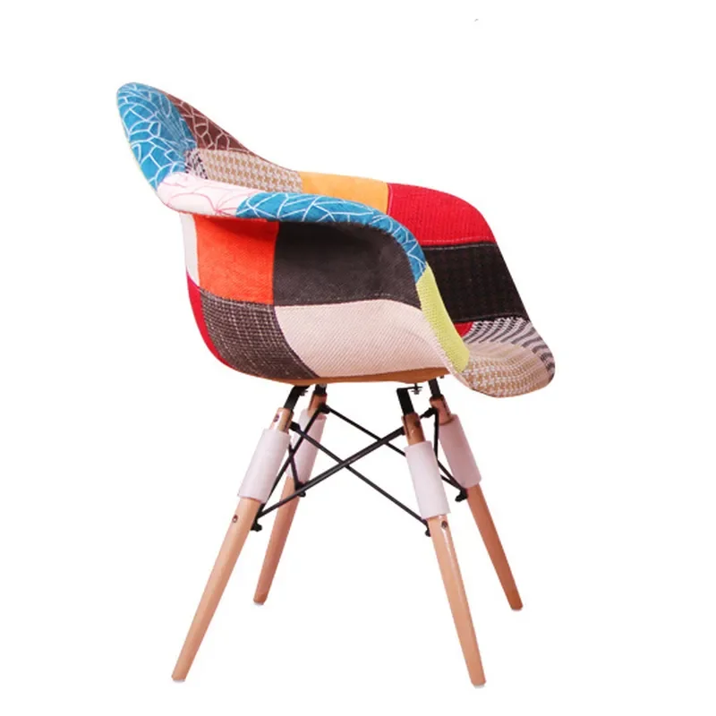 Nordic Fabric Dining Chair for Eames Modern Reception Negotiation Chair Ins Internet Celebrity Wholesale