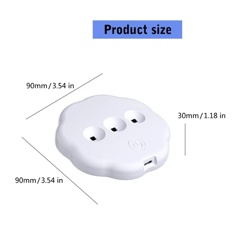 G99A Luce per pulizia del coperchio del WC Pulizia automatica Lampada per deodorizzazione Ciotole per WC Luce con sensori movimento per WC domestico