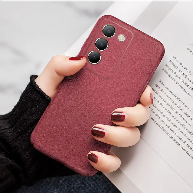 Skinlee For VIVO V30 Lite Case Matte Silicone Bumper Shockproof Soft Cover For VIVO V30 5G V30 Pro V40 SE 80W 5G Back Shell
