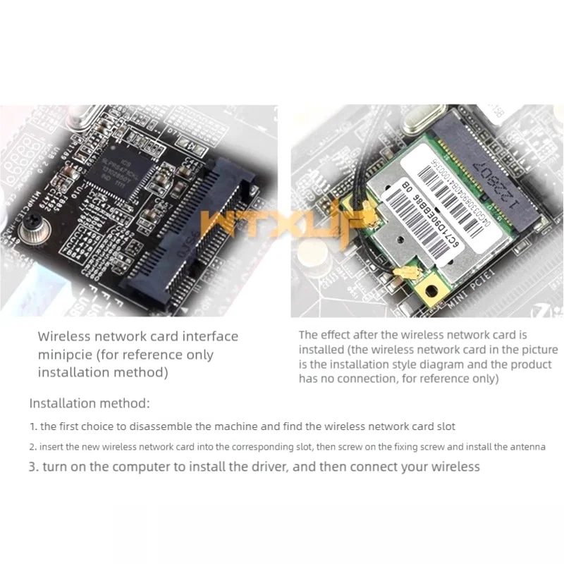 8265AC 8265HMW WiFi5 Dual-Band 5G Placa de rede sem fio para notebook embutida MINI PCIE Bluetooth 4.2