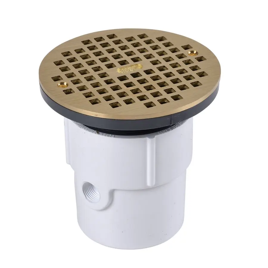 

3 in. or 4 in. PVC General Purpose Drain with 6 in. BR Grate