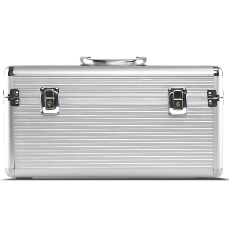 Aluminum And Eva Hard Drive Protective Case 8X3.5 Inch And 6X2.5 Inch Slots For Hard Drive Classification And Storage