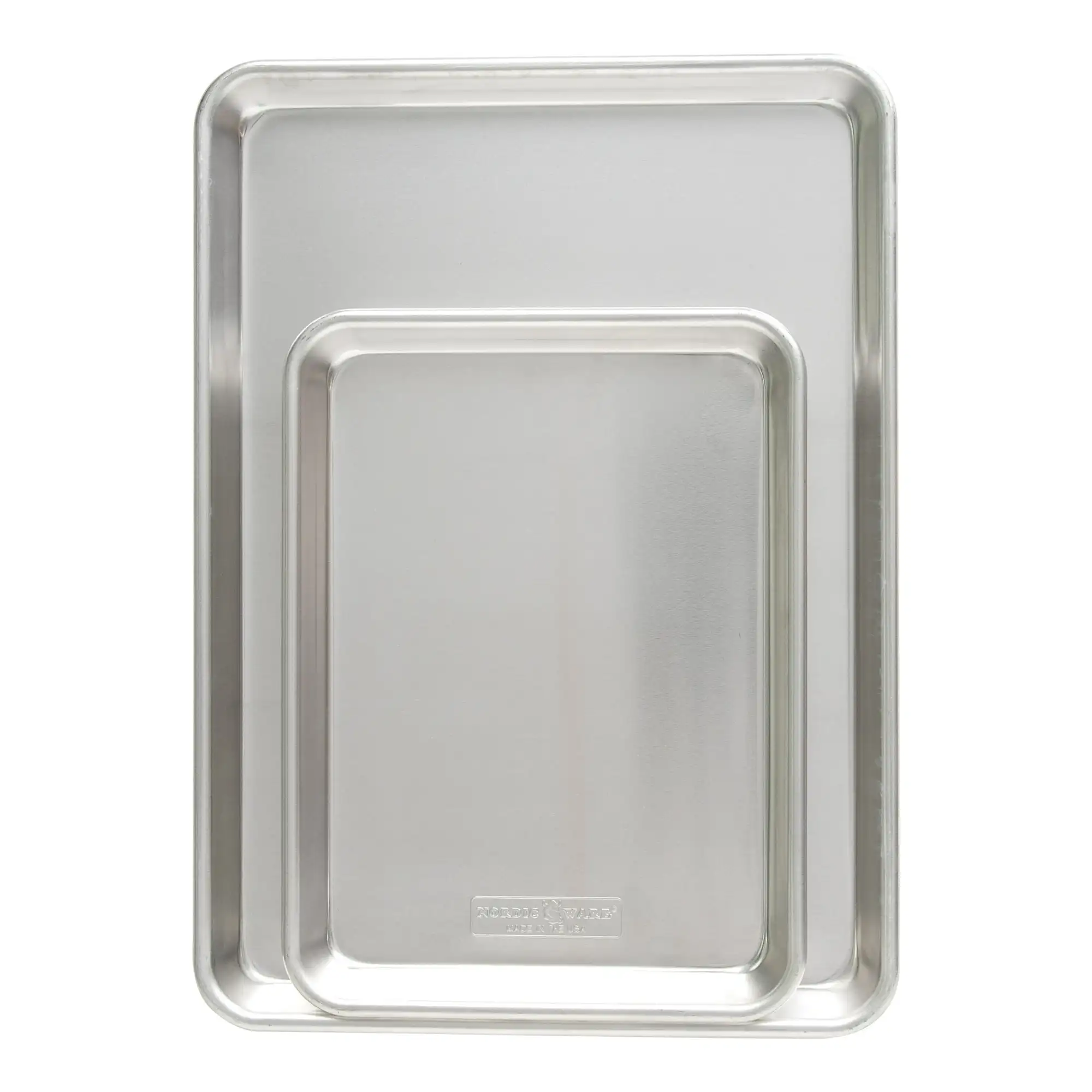 

Naturals Aluminum Quarter Sheet & Half Sheet Baking Pan Set, Silver