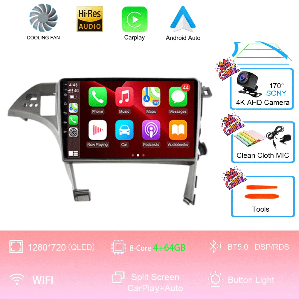 10 inch Android 16 Player voor Toyota Prius XW30 2009 2010 2011 2012 2013-2015 LHD autoradio multimediasysteem GPS