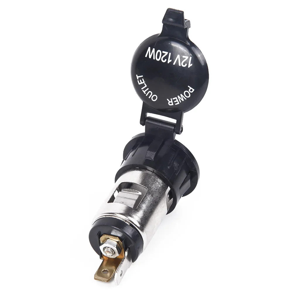 12V 120W Automotive Socket Outlet Supporting 15A Continuous Load for Car Boat Tractor Motorbike and Riding Mower Power Needs