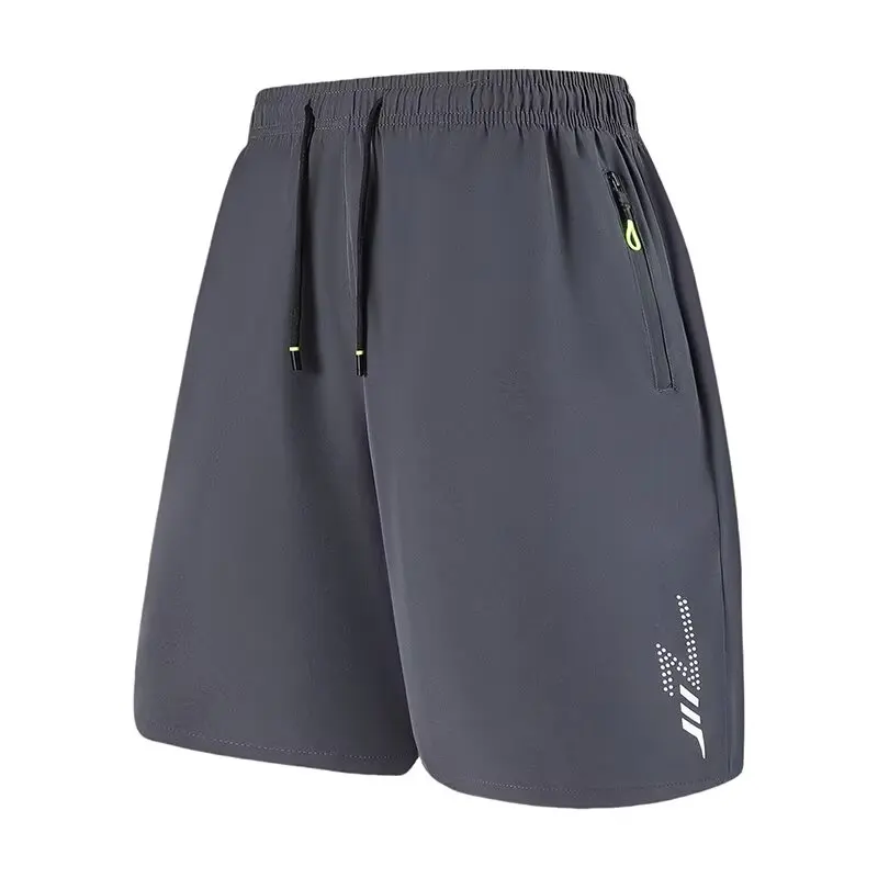 

Ice Silk Four-Quarter orts Мужские летние спортивные повседневные брюки большого размера для бега Qui Dry Five-Quarter Beach
