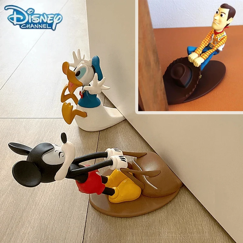 

Disney Mickey Doorstop Creative Door Blocking Prevents Door Collision Donald Duck Woody Windproof Home Office Anti-Collision