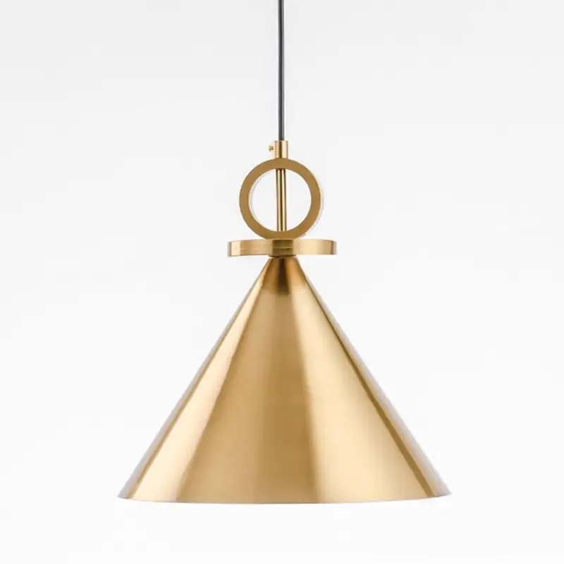 

Nordic minimalist bar table lamp antique bronze restaurant gold pendant light designer creative lighting LED