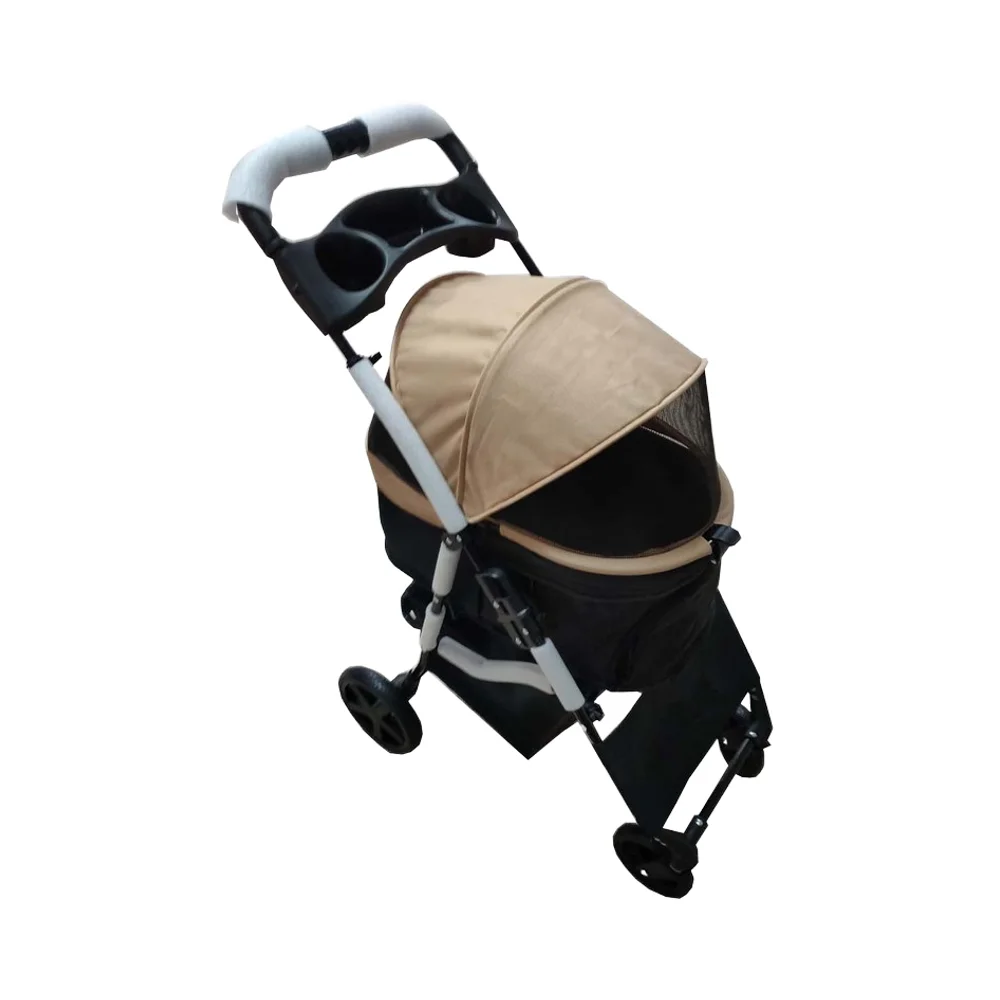 

PET STROLLER SP02KD 4-WHEELS BOTTLE HOLDER PUSH CARRIER