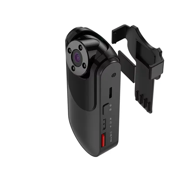 Mini Pocket Action Camera Smart Helmet Strap Cam for Motorcycle Riding Meeting Video Recording Portable Body Wearable Device