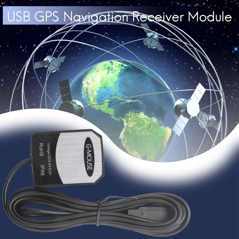 2X For Gps Data Acquisition, Pc Notebook Navigation Gps USB Receiver Gmouse Antenna Module For Google Earth Windows