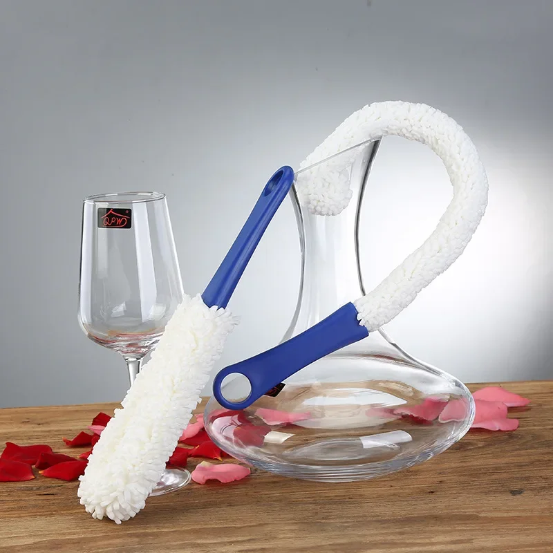 Home Wine Cup Free Curved Cup Brush Multifunctional Soxanter Brush Glass Brush Decanter Clean Beads Cleaning Tools