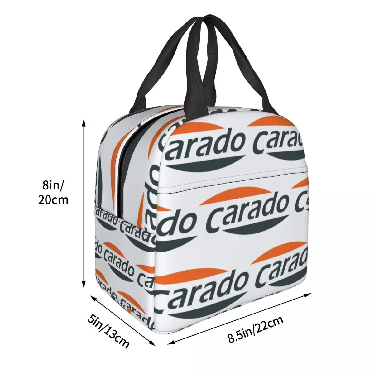 Carado Logo Insulated Lunch Bag for Women Kids Portable Food Boxes Thermal Lunch Box Tote