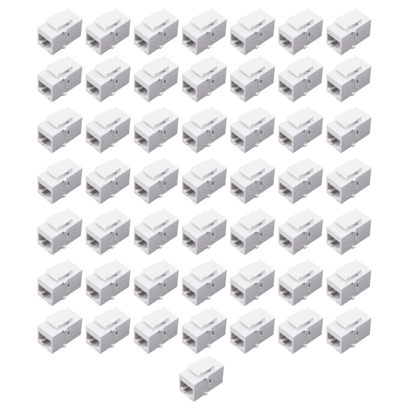 Rj45 anschluss buchse cat6 rj45 verlängerung koppler ethernet netzwerk lan cat 6 koppler buchsen verlängern adapter (weiß)