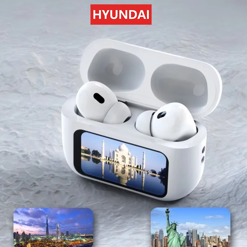 Choice HYUNDAI HY-Y11 Bluetooth Earphones LED A6 Screen Wireless Earbuds TWS ANC In Ear Sports Headphones with Mic Xiaomi Lenovo