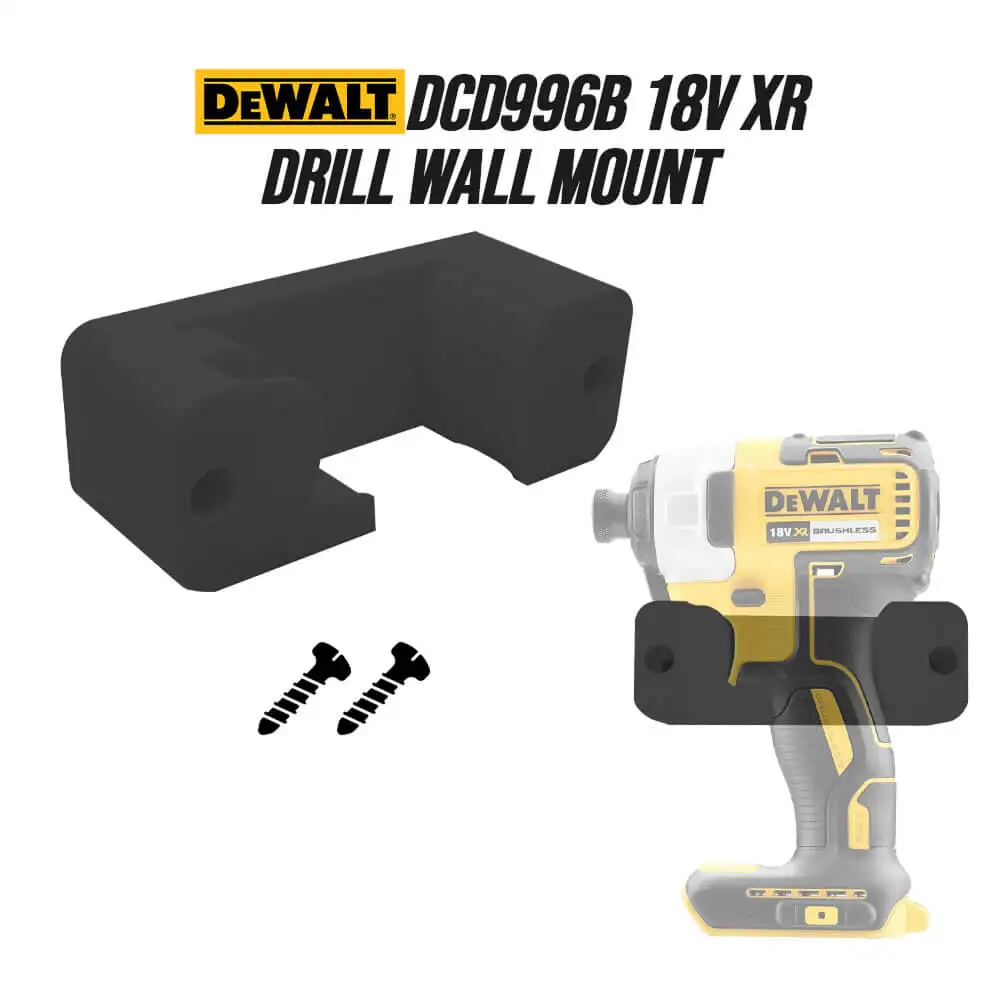 

Настенный держатель для дрели, совместимый с аккумуляторной дрелью DeWalt DCD996B 18V XR, 3D-печатный кронштейн для хранения инструментов
