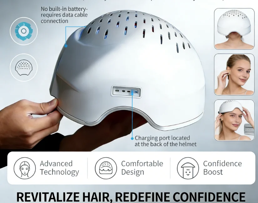 

Лазерный шлем COZING-C300 для роста волос, 90 лазеров, 210 светодиодов, 6750 мВт, высокомощный массажер для кожи головы для лечения истончения волос и стимуляции их роста