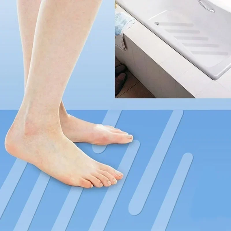 Autocollants coordonnants en polymère pour le bain, bandes de douche coordonnantes, bande de sécurité pour le sol, tapis de salle de bain écologique, nouveau, ensemble de 5 pièces