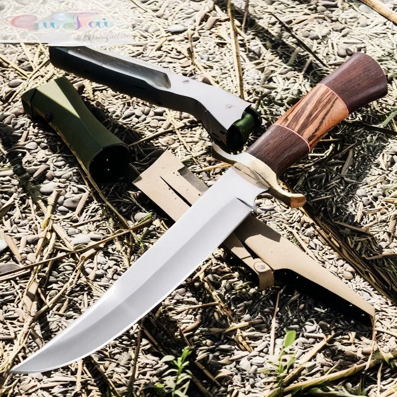 Outdoor High-Hardness Straight Knife Multi-Functional Knife Portable Knife Knife Wilderness Knife Outdoor Camping Knife