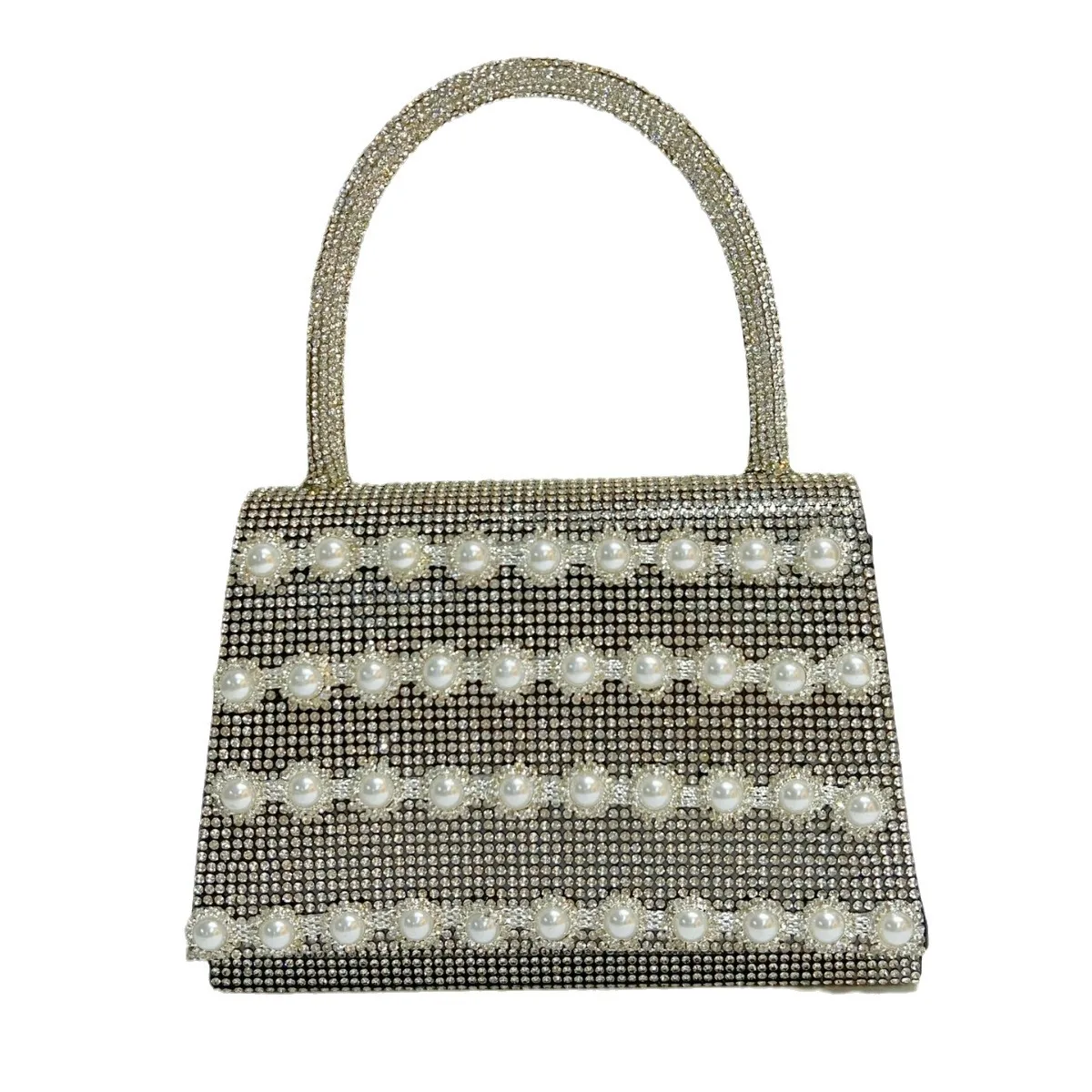 

2025 Full - Diamond And Handmade Pearl One - Shoulder Handbag, Suitable For Bars, Banquets, And Dinners. A Unique Crossbody Bag