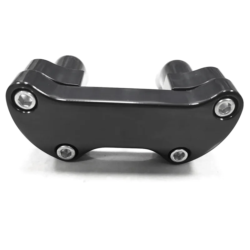 Black Top Cover 3.5 Inch Handlebar Risers Clamp For  Dyna Softail Sportster XL-T61C