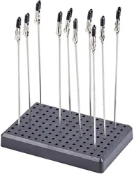 JOYSTAR-Jacaré Clip Sticks com Suporte Base para Aerógrafo, Hobby Modelo Peças, Montagem de Alta Qualidade, 10 Pcs