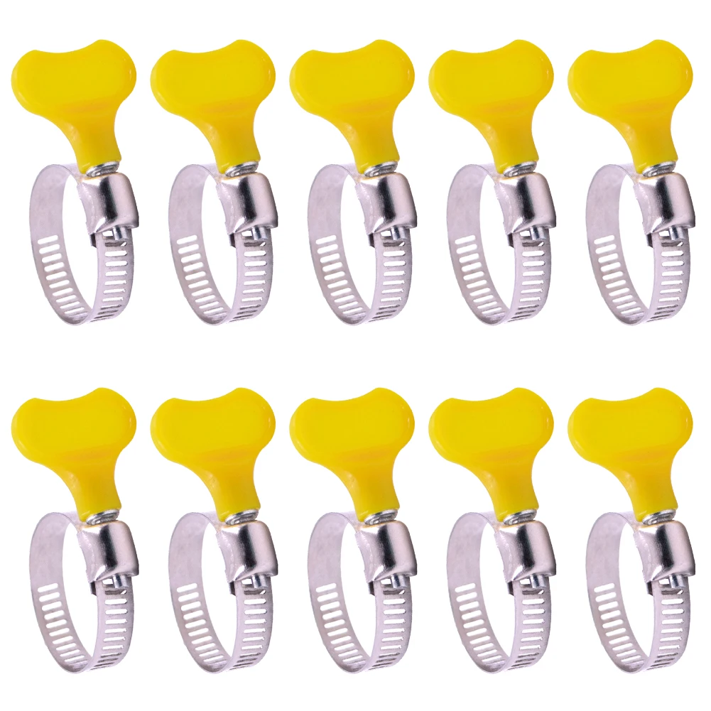 Gas Leak Waterproof Used In The Rain Adjustable Hose Clamps Powerful Torque Through Hole Structure Easy Installation