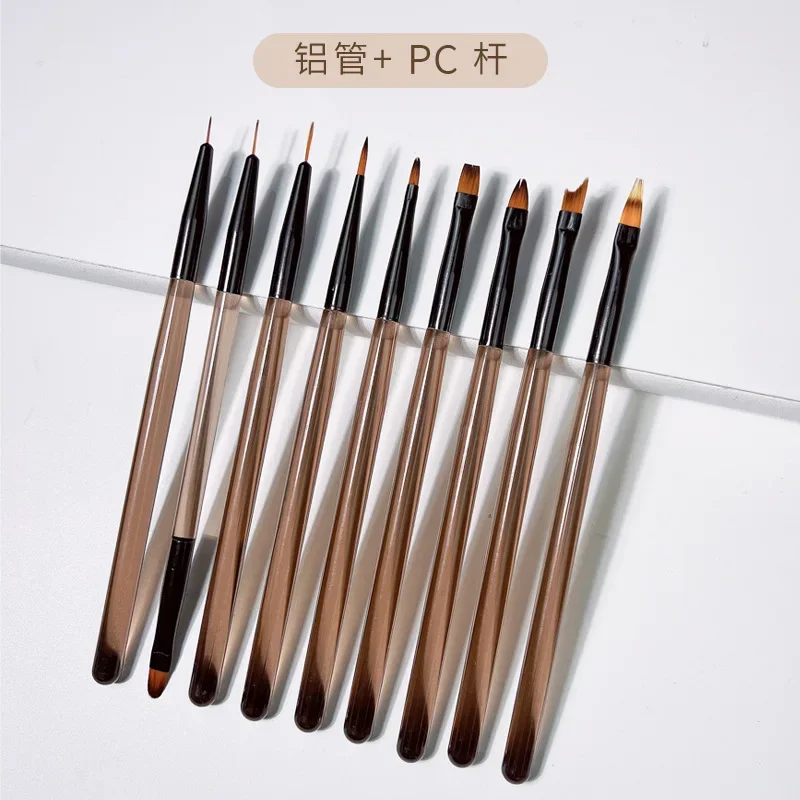 

9Pc Nail Art Liner Brush Set Stripe Pattern Painting Brush Acrylic UV Gel Extension Drawing Carving Pen DIY Manicure Tool