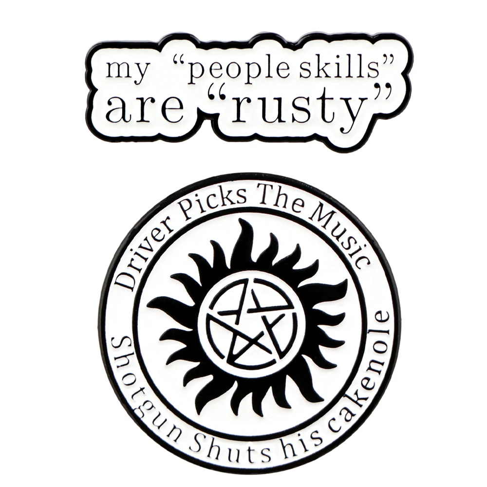 

Classic Fantasy TV Series Lapel Pins for Backpack Enamel Pins Cool Briefcase Badges Men Women's Brooches on Clothes Accessories