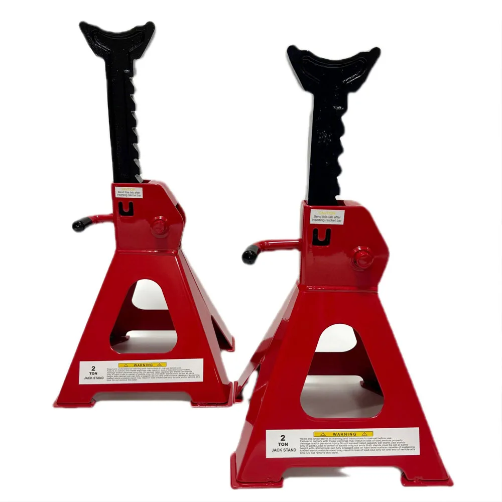 

Good Quality 2x 3 Ton Axle Stands Floor Jack Adjustable Height 7/16' to 3/4' Heavy Duty Safety Repair Lifting Stand